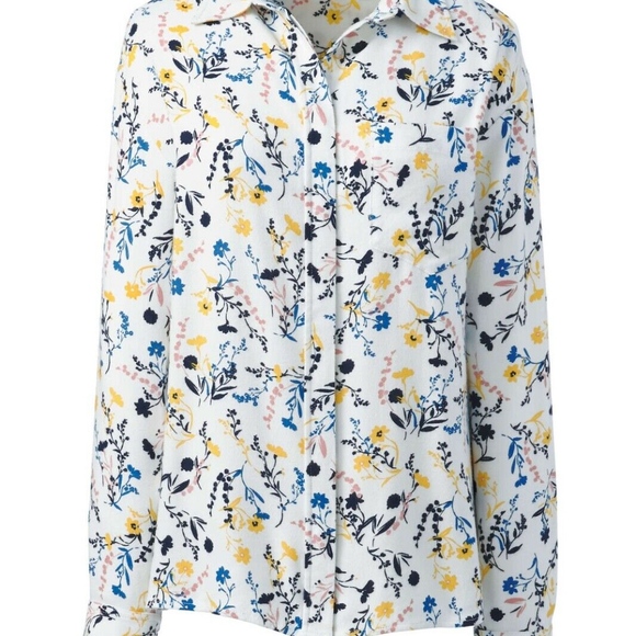 Lands' End Brushed Rayon Collared Shirt NWT - Picture 3 of 3